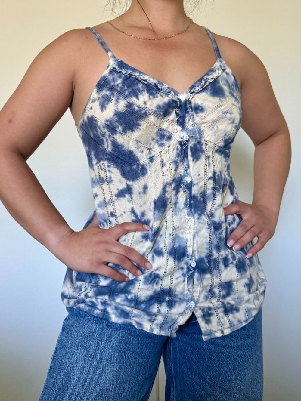 90s wet seal tie dye tank top